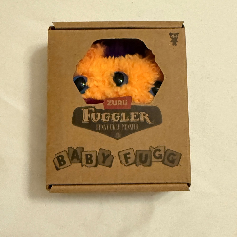Zuru Fuggler Baby Fugg Kids Series 4 Orange New Funny Ugly Monster Plush Toy